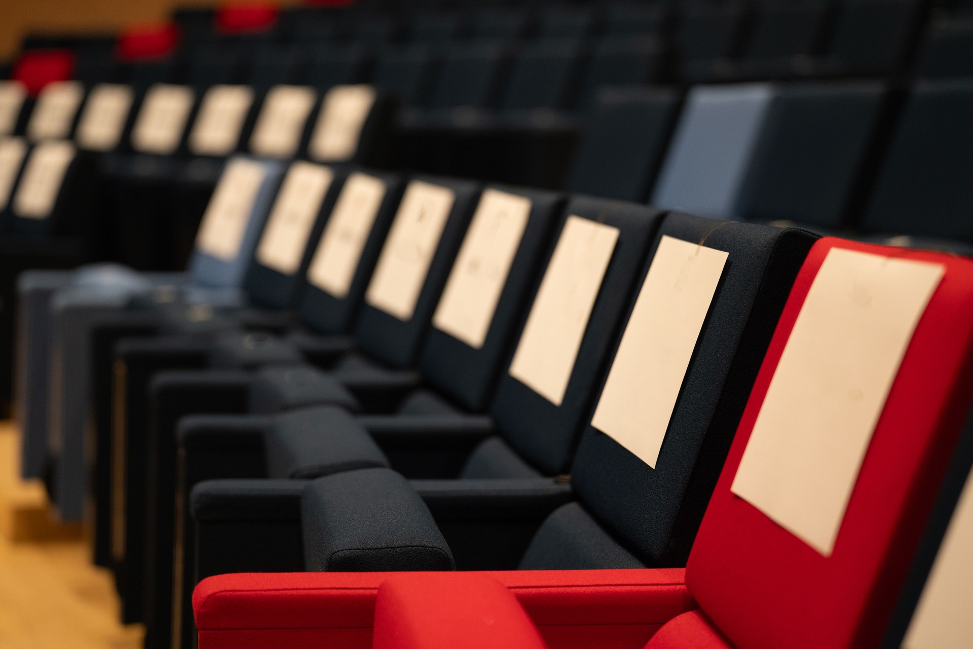 conference room and reserved seats